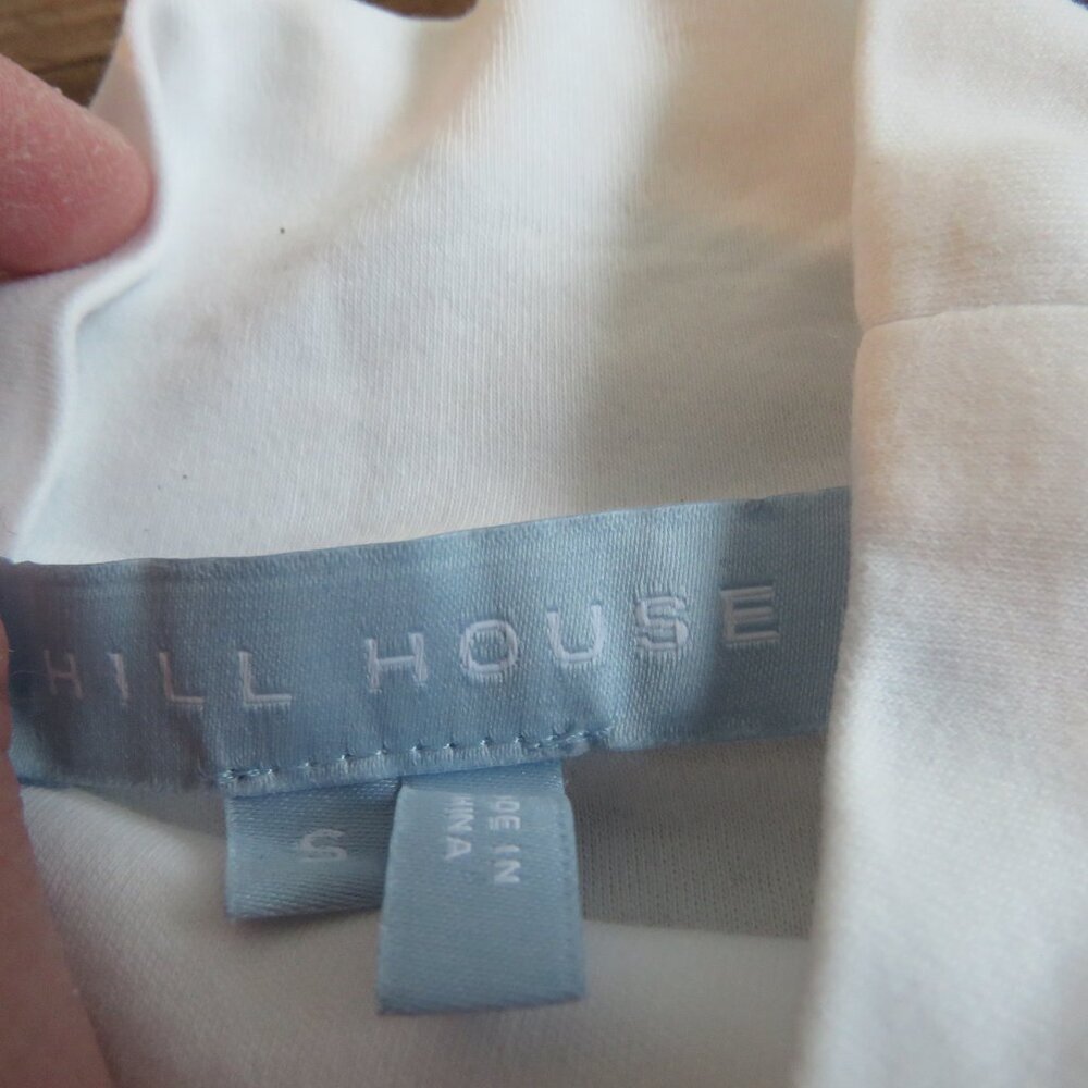 HILL HOUSE HOME The Luna Bodysuit in White Jersey Minimalist Neutral - Size S - Picture 14 of 15